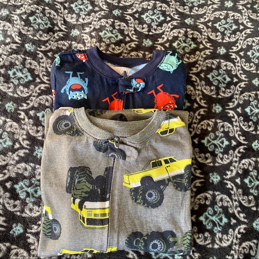 Boy Onesies sipper pajamas Carter’s 3T